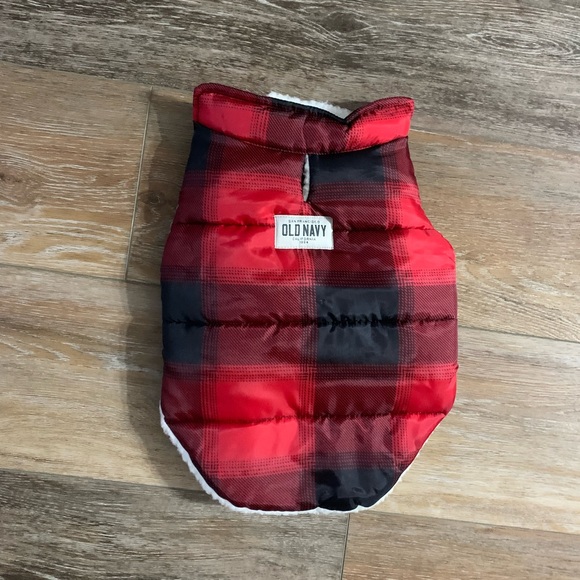 Old Navy buffalo check dog jacket size small
